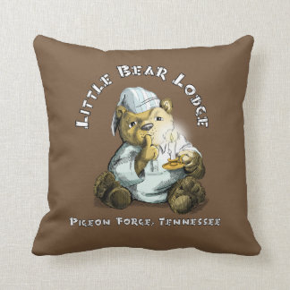 Little Bear Lodge and Friends Cushion