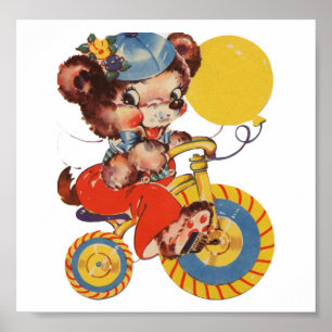 Little Bear on Trike Poster