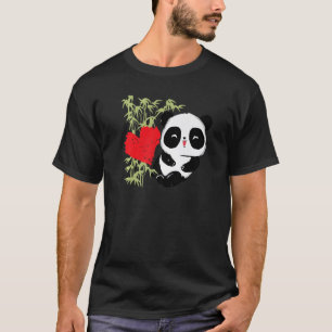Little Bear Panda Heart Cute Animal For Men Women T-Shirt