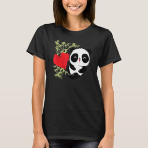 Little Bear Panda Heart Cute Animal For Men Women T-Shirt