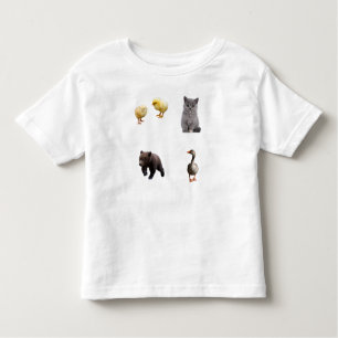 Little Bear Toddler T-Shirt, Cute Animal Friends  Toddler T-Shirt