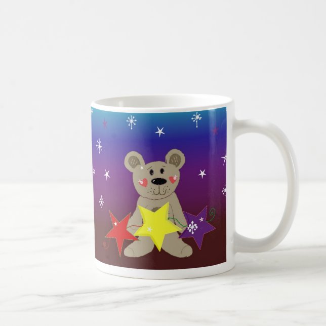 Little Bear with Stars Coffee Mug (Right)