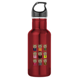 Little bear with tie 532 ml water bottle
