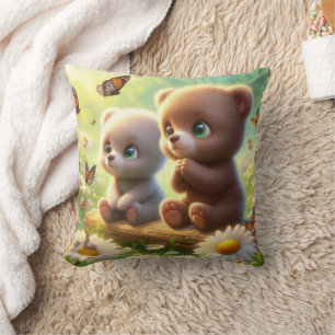 Little Bears Daisies 3 Cushion