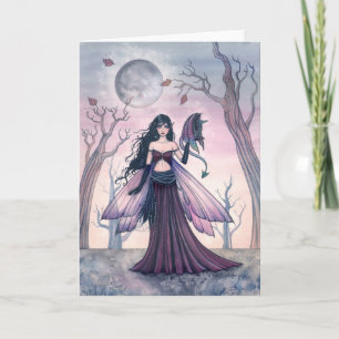 LIttle Beast Fairy Dragon Card by Molly Harrison