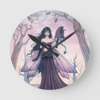 Little Beast Purple Fairy and Dragon Fantasy Art