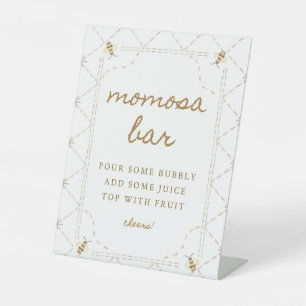 Little Bee Baby Shower Momosa Bar Sign