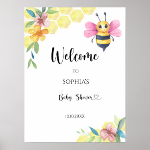 Little Bee baby shower Poster