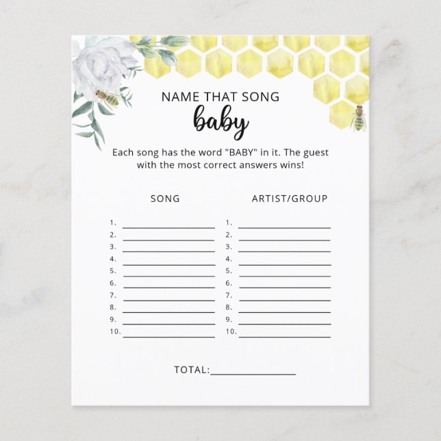 Little Bee Baby Song (Front)