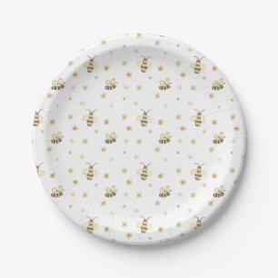 Little Bee Honey Baby Shower  Paper Plate