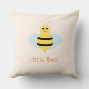 Little Bee Throw Pillow