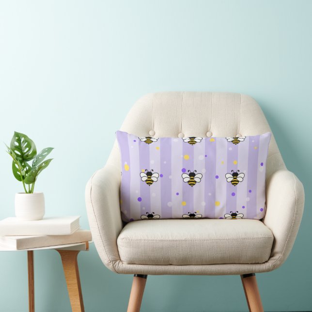 Little bees  lumbar cushion (Chair)