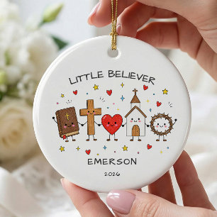 Little Believer Kids Christmas Ornament