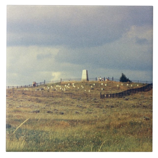 Little Bighorn Battlefield National Monument (phot Ceramic Tile (Front)