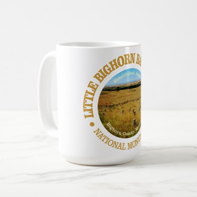 Little Bighorn Battlefield (NM) Coffee Mug (Front Left)