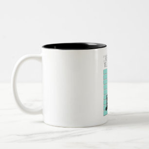 Little Bike Rider - The Safe Way Is The Right Way Two-Tone Coffee Mug