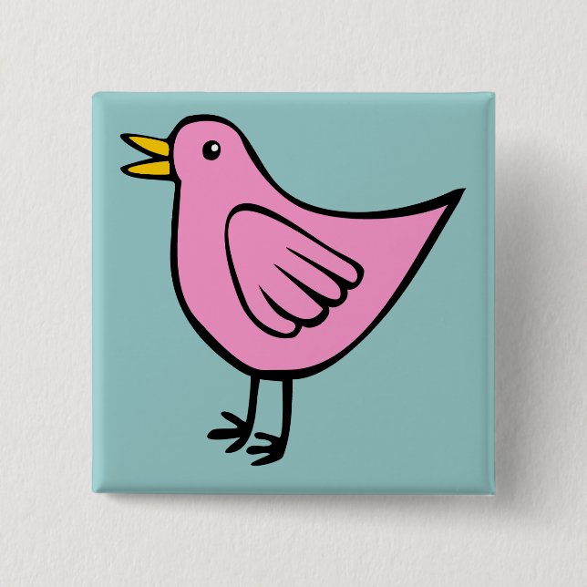 Little Bird 04 15 Cm Square Badge (Front)