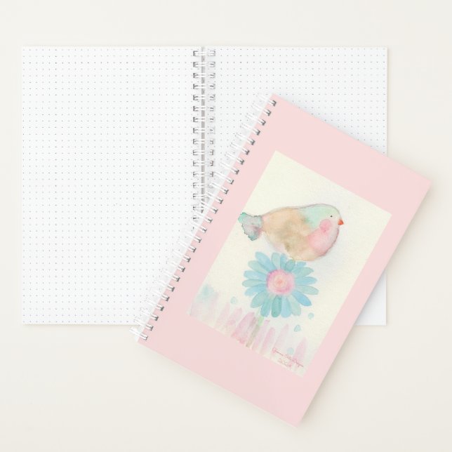 Little bird bullet journal notebook (Inside)