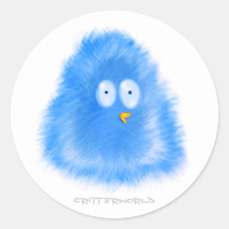 Little Bird Critter Classic Round Sticker