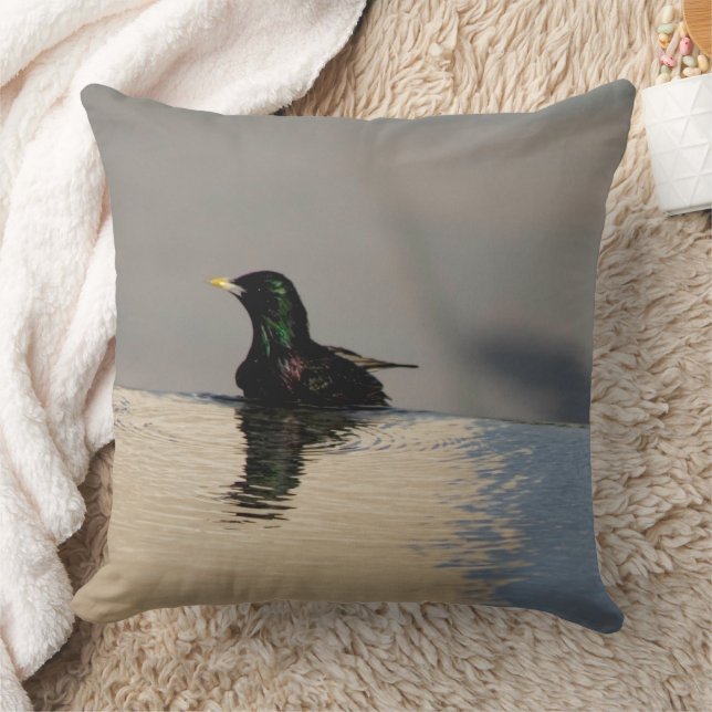 Little Bird on the Water Cushion (Blanket)