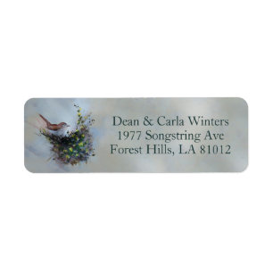 Little Bird Return  Address Label