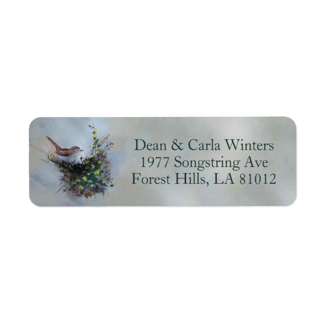 Little Bird Return  Address Label (Front)