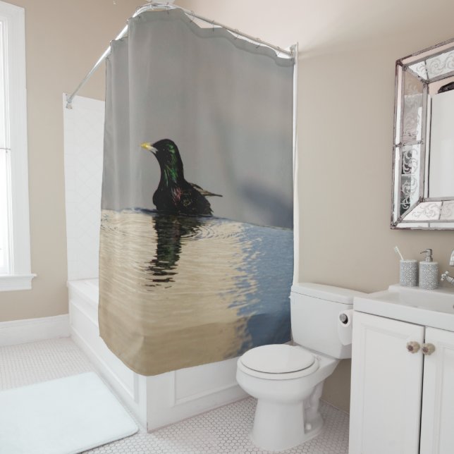 Little Bird Shower Curtain (In Situ)