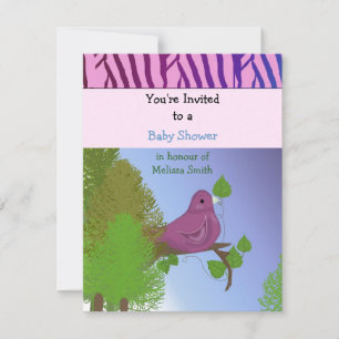 Little Birdie Baby Shower Invitation