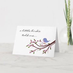 Little Birdie Birthday Card