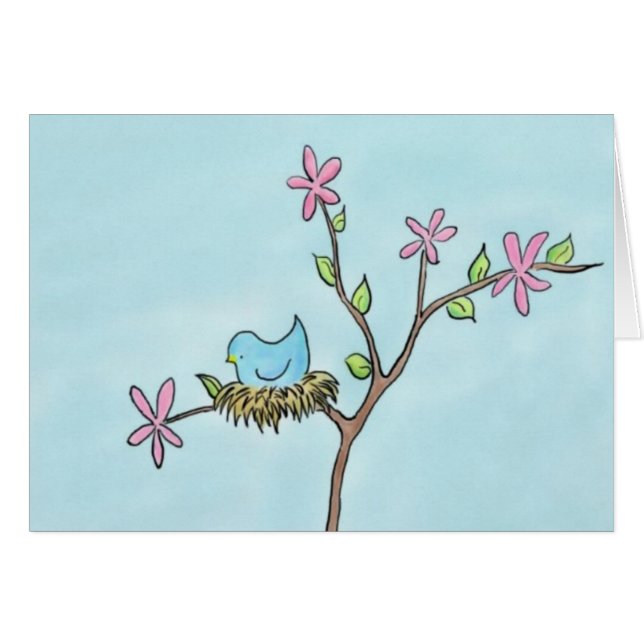 Little Birdie Card (Front Horizontal)