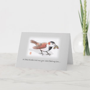 Little Birdie Thinking of You Card