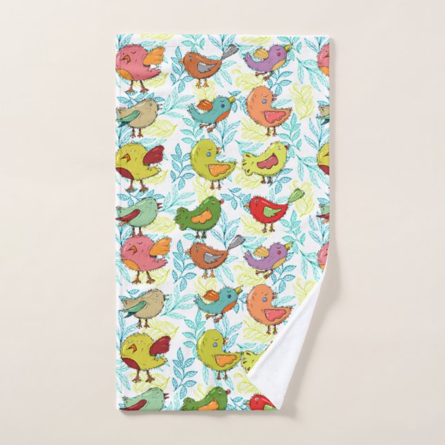 Little Birds gang pattern    Hand Towel (Hand Towel)