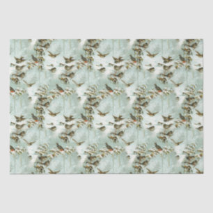 Little Birds in the Snow Tissue Paper