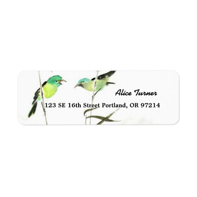 Little Birds Return Address Label (Front)