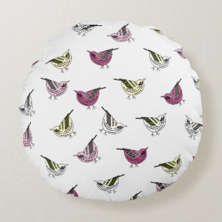 Little Birds Round Cushion