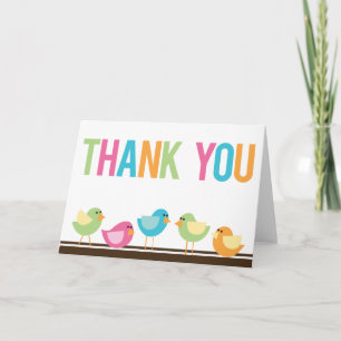 Little Birds Thank You Card