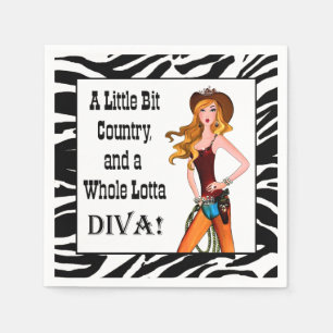 Little Bit Country and a Whole Lotta DIVA! Napkin