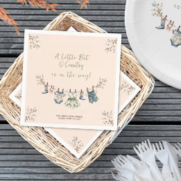 Little Bit Of Country Clothesline Baby Shower Napkin