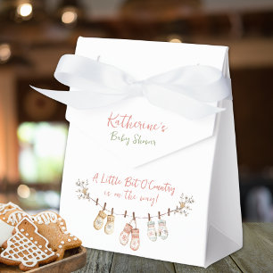 Little Bit Of Country Winter Boho Baby Girl Shower Favour Box
