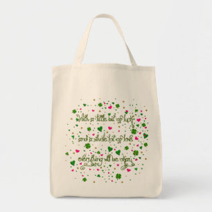 Little Bit of Irish Luck-Grocery Tote Bag