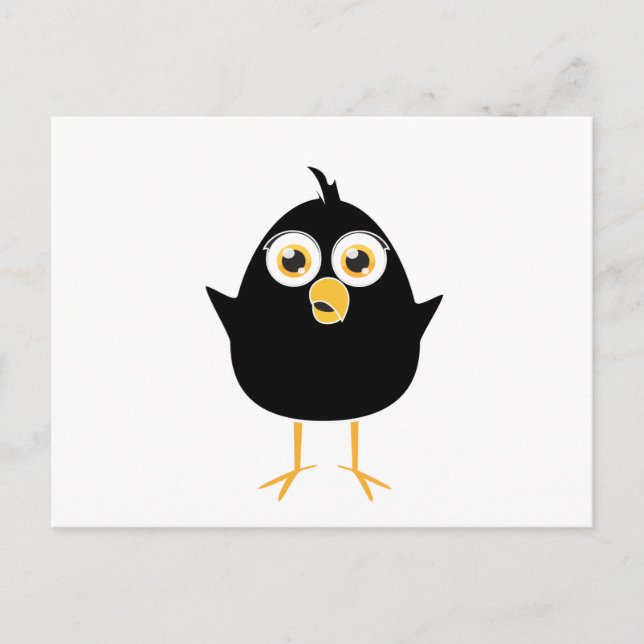 Little Black Bird Postcard (Front)