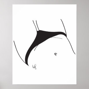 Little black briefs poster