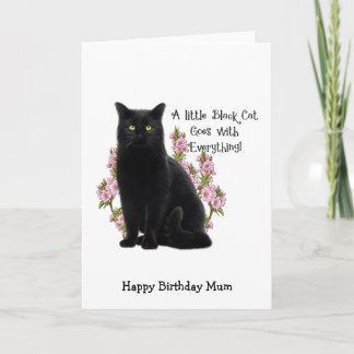 LITTLE BLACK CAT CARD