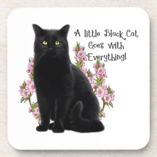 LITTLE BLACK CAT COASTER