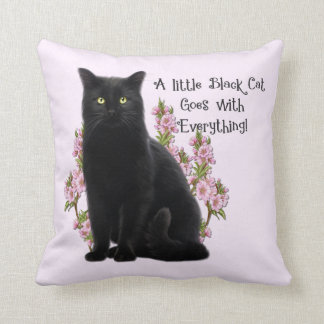 LITTLE BLACK CAT CUSHION