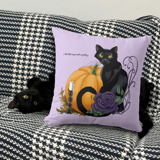 Little Black Cat Cushion (Creator Uploaded)