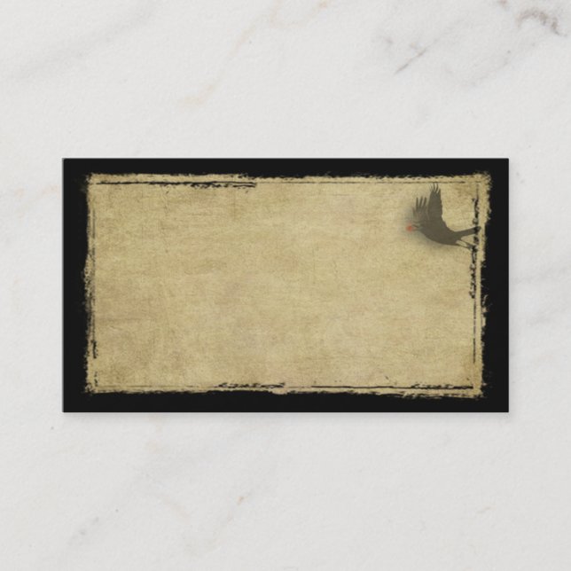 Little Black Crow- Prim Biz Cards (Front)