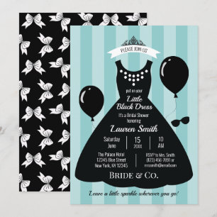 Little Black Dress Bridal Shower Invitation