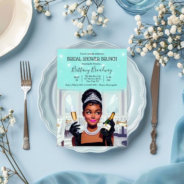 Little Black Dress Bride & Co Glam Bridal Shower Invitation (Creator Uploaded)