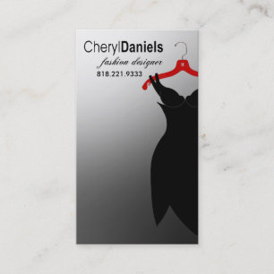 "Little Black Dress" Fashion Designer, Stylist Business Card